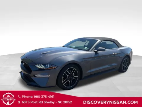 Gray 2021 Ford Mustang EcoBoost Premium for sale in Shelby, NC