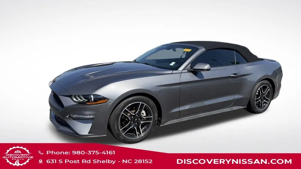 Gray 2021 Ford Mustang EcoBoost Premium for sale in Shelby, NC