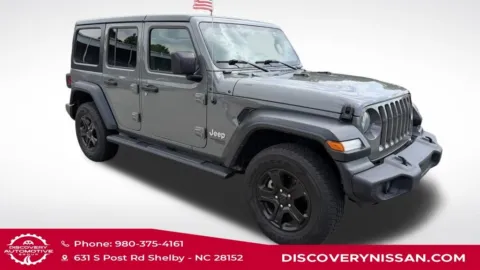 Photos of 2018 Jeep Wrangler Unlimited Sport S for sale in Shelby, NC at Discovery Nissan
