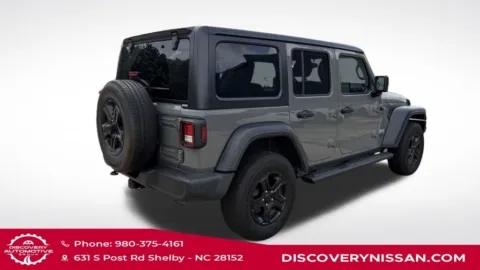 Another view of 2018 Jeep Wrangler Unlimited Sport S for sale in Shelby, NC at Discovery Nissan