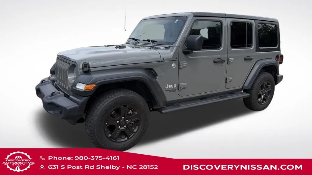 Gray 2018 Jeep Wrangler Unlimited Sport S for sale in Shelby, NC