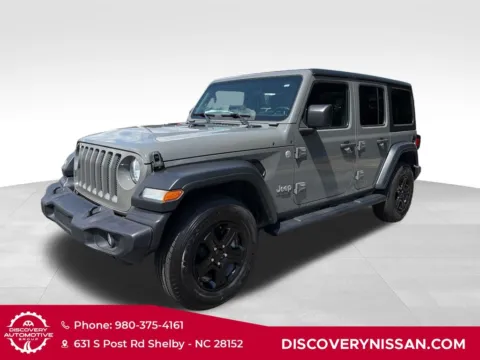 Gray 2018 Jeep Wrangler Unlimited Sport S for sale in Shelby, NC
