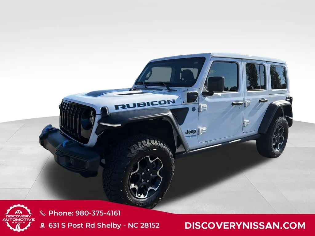 White 2022 Jeep Wrangler Unlimited Rubicon 4xe for sale in Shelby, NC