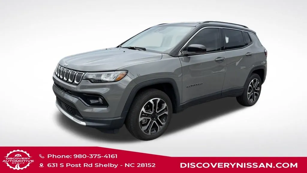 Gray 2022 Jeep Compass Limited for sale in Shelby, NC