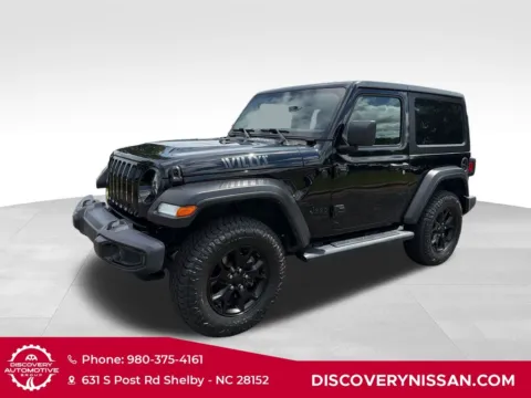 Black 2021 Jeep Wrangler Willys for sale in Shelby, NC
