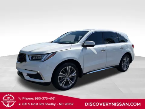 White 2018 Acura MDX 3.5L for sale in Shelby, NC