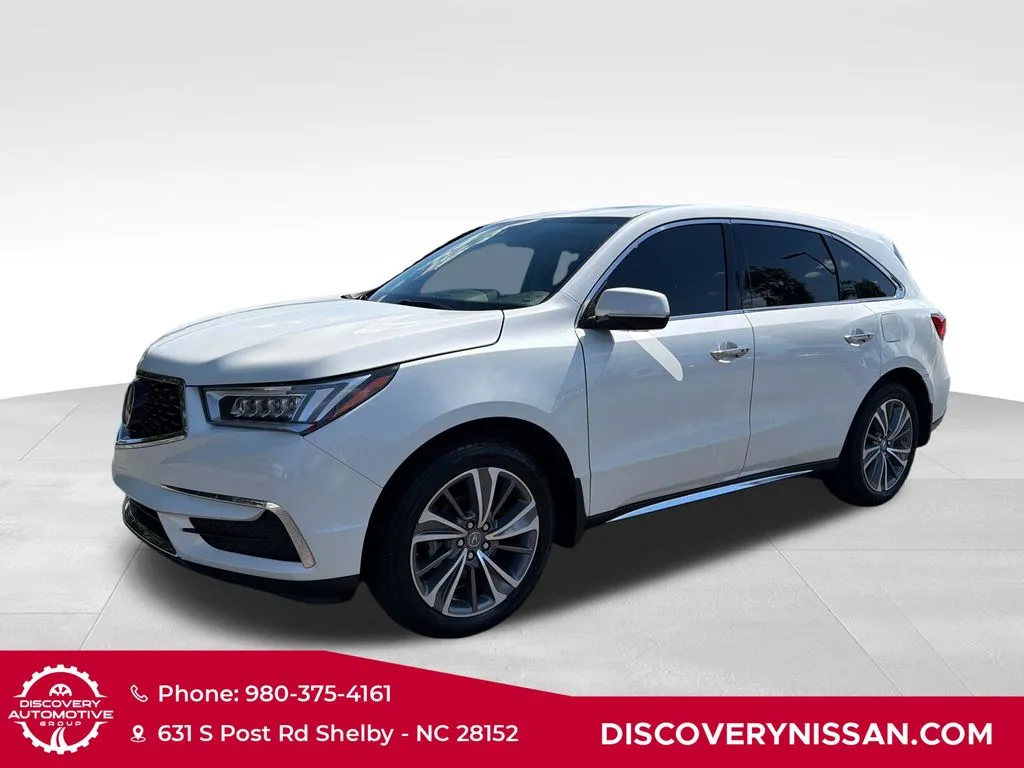 White 2018 Acura MDX 3.5L for sale in Shelby, NC