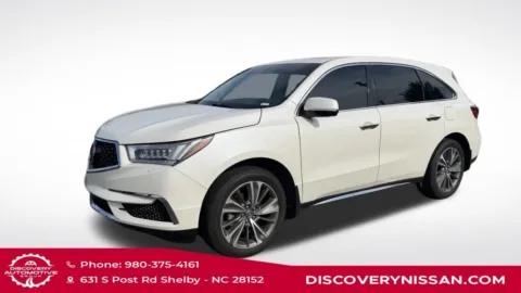 White 2018 Acura MDX 3.5L for sale in Shelby, NC