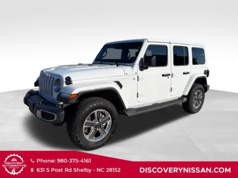 White 2020 Jeep Wrangler Unlimited Sahara for sale in Shelby, NC