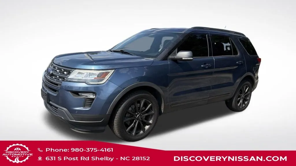 Blue 2018 Ford Explorer XLT for sale in Shelby, NC
