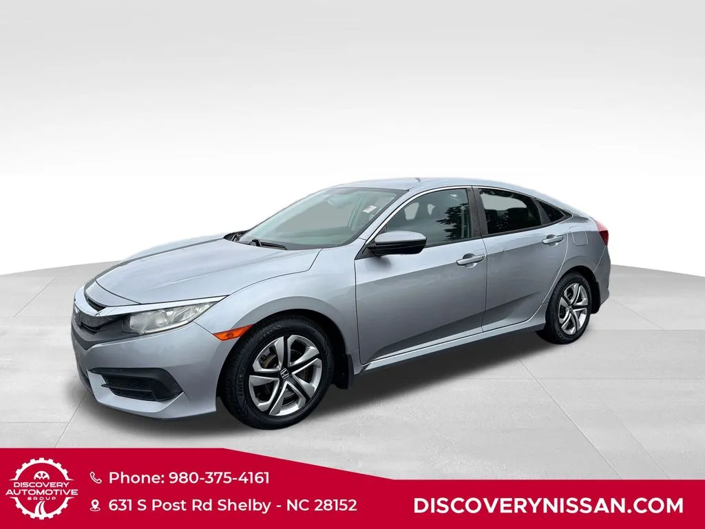 Silver 2017 Honda Civic LX for sale in Shelby, NC