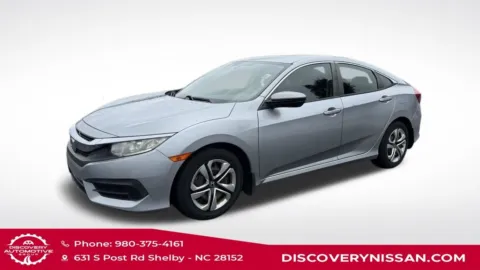 Silver 2017 Honda Civic LX for sale in Shelby, NC