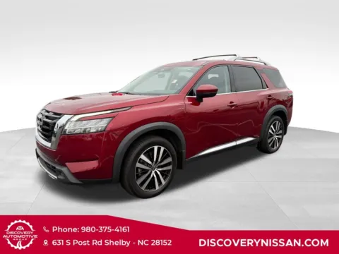 Red 2023 Nissan Pathfinder Platinum for sale in Shelby, NC