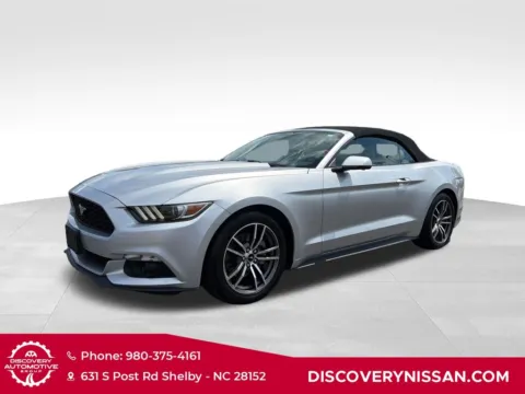 Silver 2017 Ford Mustang EcoBoost Premium for sale in Shelby, NC