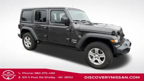 Photos of 2019 Jeep Wrangler Unlimited Sport S for sale in Shelby, NC at Discovery Nissan