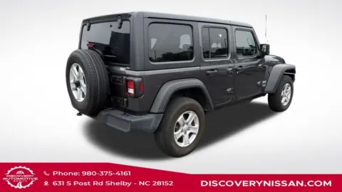 Another view of 2019 Jeep Wrangler Unlimited Sport S for sale in Shelby, NC at Discovery Nissan