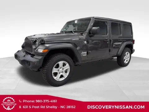 Gray 2019 Jeep Wrangler Unlimited Sport S for sale in Shelby, NC