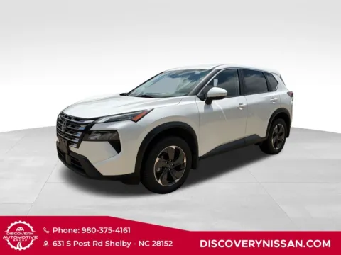 White 2025 Nissan Rogue SV for sale in Shelby, NC