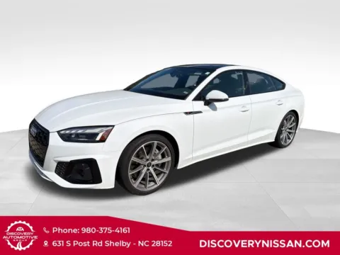 White 2025 Audi A5 Sportback 45 S line Premium quattro ONE OWNER Conv Plus for sale in Shelby, NC