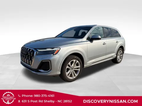 Silver 2025 Audi Q7 55 Premium Plus ONE OWNER Pano Roof for sale in Shelby, NC