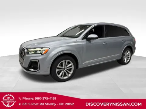 Silver 2025 Audi Q7 55 Premium Plus ONE OWNER Pano Roof for sale in Shelby, NC