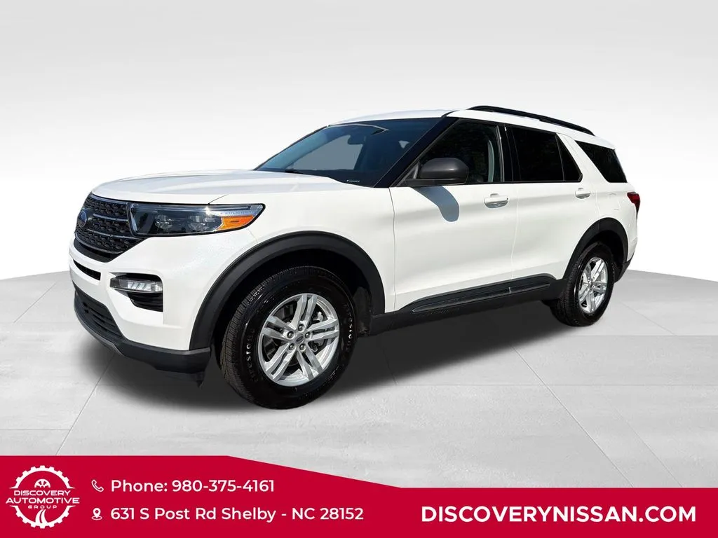 White 2022 Ford Explorer XLT for sale in Shelby, NC