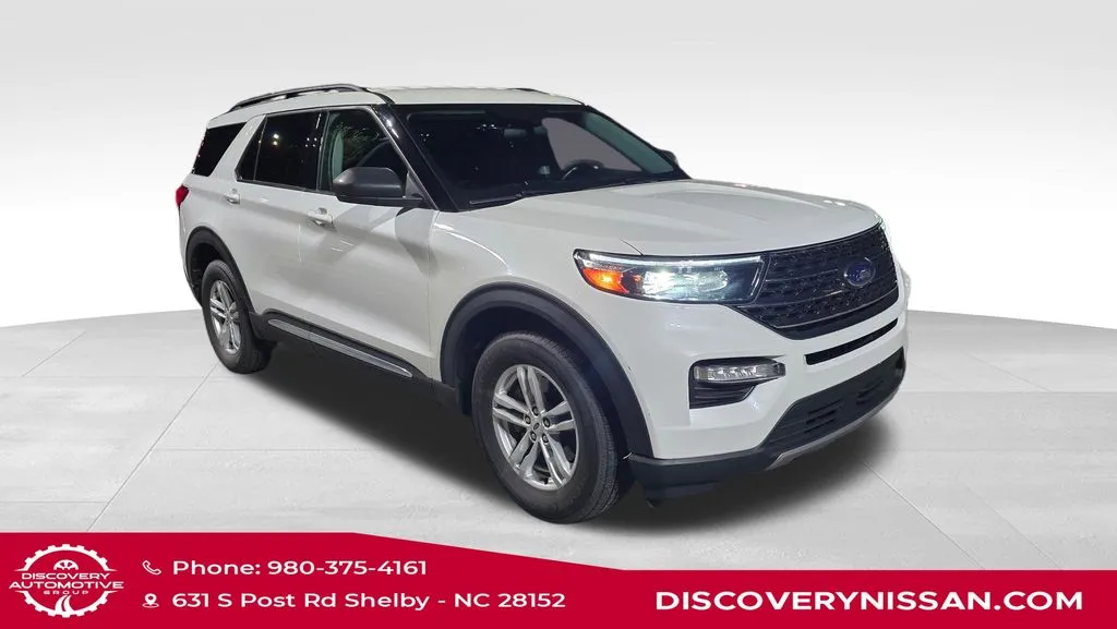White 2022 Ford Explorer XLT for sale in Shelby, NC