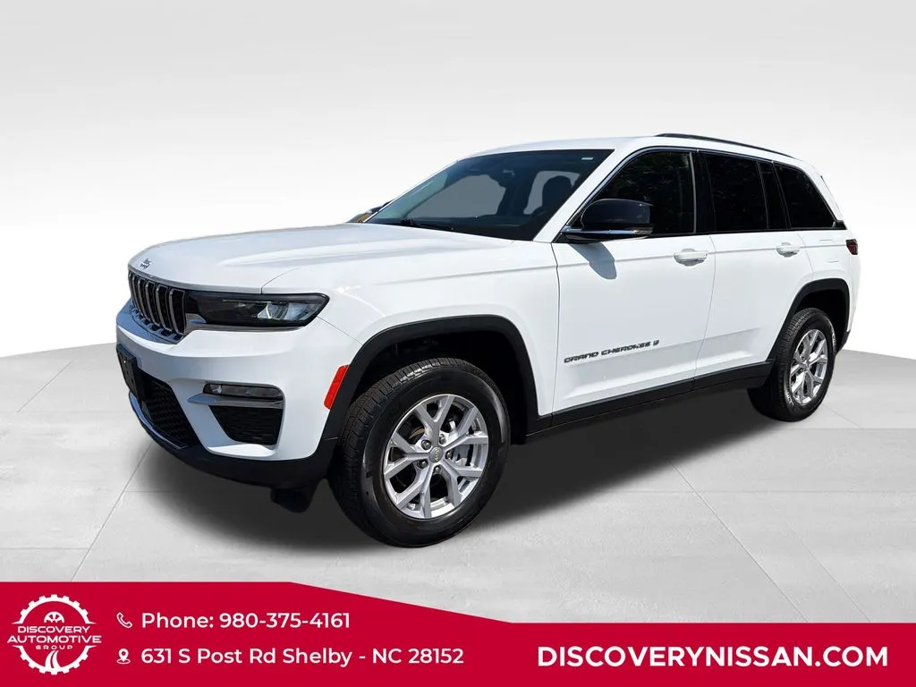 White 2022 Jeep Grand Cherokee Limited for sale in Shelby, NC