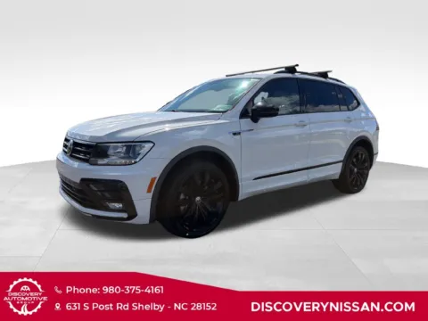 White 2021 Volkswagen Tiguan 2.0T SE R-Line Black for sale in Shelby, NC