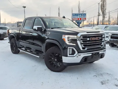 Black 2021 GMC Sierra 1500 Crew Cab SLT Pickup 4D 5 3/4 ft for sale in Anchorage, AK