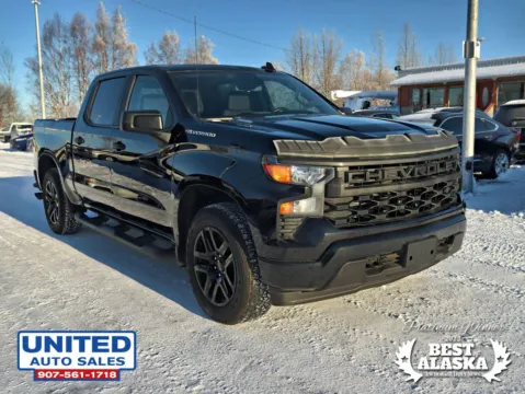 Another view of 2025 Chevrolet Silverado 1500 Crew Cab Custom Pickup 4D 5 3/4 ft for sale in Anchorage, AK at United Auto Sales