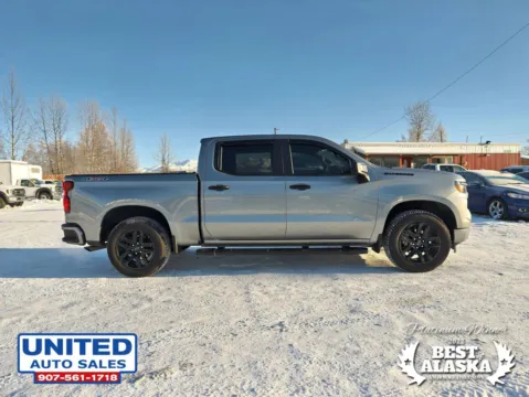 More photos of 2024 Chevrolet Silverado 1500 Crew Cab Custom Pickup 4D 5 3/4 ft at United Auto Sales, AK
