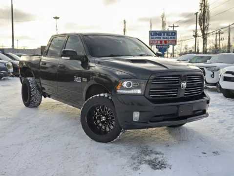 Black 2017 Ram 1500 Crew Cab Sport Pickup 4D 5 1/2 ft for sale in Anchorage, AK