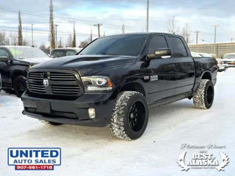 Photos of 2017 Ram 1500 Crew Cab Sport Pickup 4D 5 1/2 ft for sale in Anchorage, AK at United Auto Sales