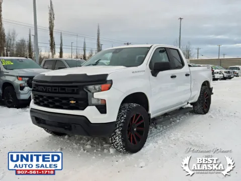 More photos of 2023 Chevrolet Silverado 1500 Double Cab Work Truck Pickup 4D 6 1/2 ft at United Auto Sales, AK