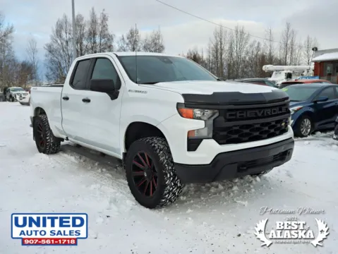 More photos of 2023 Chevrolet Silverado 1500 Double Cab Work Truck Pickup 4D 6 1/2 ft at United Auto Sales, AK