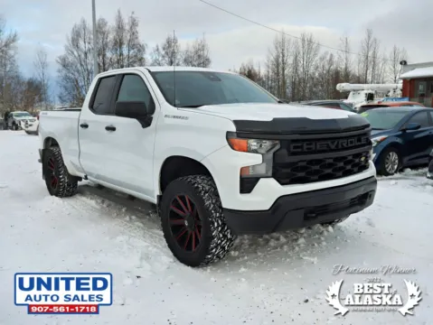 More photos of 2023 Chevrolet Silverado 1500 Double Cab Work Truck Pickup 4D 6 1/2 ft at United Auto Sales, AK