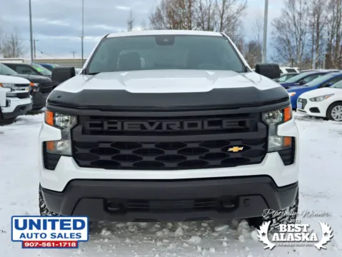 Another view of 2023 Chevrolet Silverado 1500 Double Cab Work Truck Pickup 4D 6 1/2 ft for sale in Anchorage, AK at United Auto Sales
