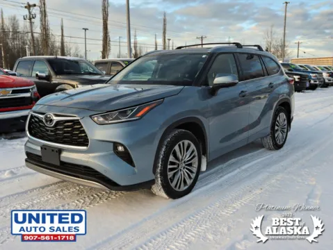Another view of 2023 Toyota Highlander Platinum Sport Utility 4D for sale in Anchorage, AK at United Auto Sales