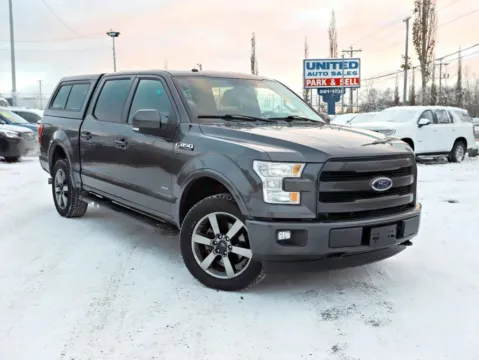 Gray 2017 Ford F-150 SuperCrew Cab Lariat Pickup 4D 5 1/2 ft for sale in Anchorage, AK