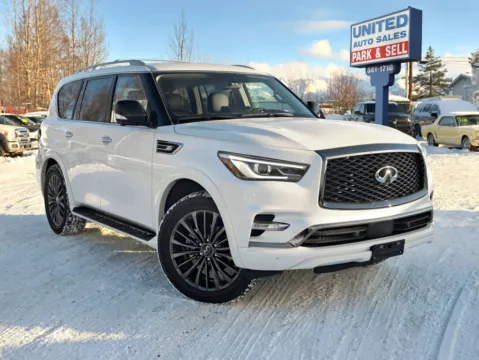 White 2024 INFINITI QX80 PREMIUM SELECT Sport Utility 4D for sale in Anchorage, AK