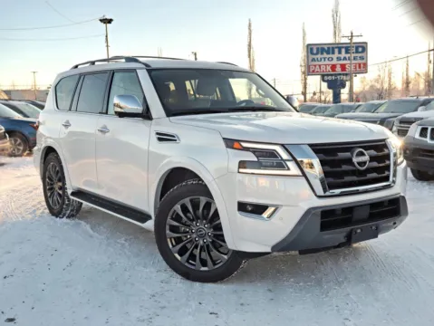 White 2024 Nissan Armada Platinum Sport Utility 4D for sale in Anchorage, AK