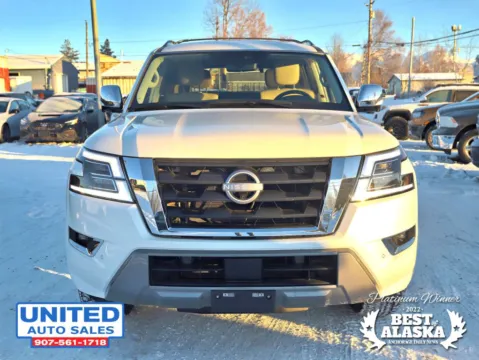 Photos of 2024 Nissan Armada Platinum Sport Utility 4D for sale in Anchorage, AK at United Auto Sales