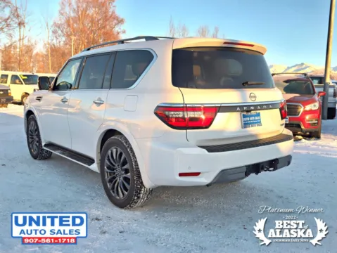 Another view of 2024 Nissan Armada Platinum Sport Utility 4D for sale in Anchorage, AK at United Auto Sales