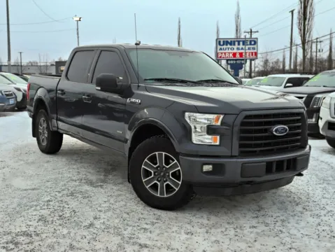 Gray 2016 Ford F-150 SuperCrew Cab XLT Pickup 4D 5 1/2 ft for sale in Anchorage, AK