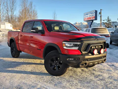 Red 2022 Ram 1500 Crew Cab Rebel Pickup 4D 5 1/2 ft for sale in Anchorage, AK