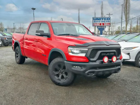 Red 2022 Ram 1500 Crew Cab Rebel Pickup 4D 5 1/2 ft for sale in Anchorage, AK