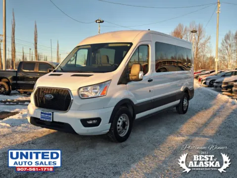 Another view of 2022 Ford Transit 350 Passenger Van XLT w/Medium Roof Van 3D for sale in Anchorage, AK at United Auto Sales