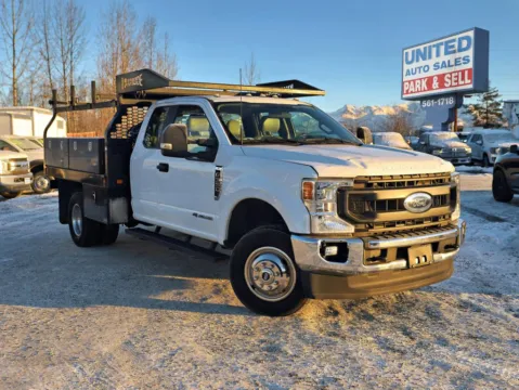 White 2022 Ford F350 Super Duty Super Cab & Chassis XL Cab & Chassis 4D for sale in Anchorage, AK