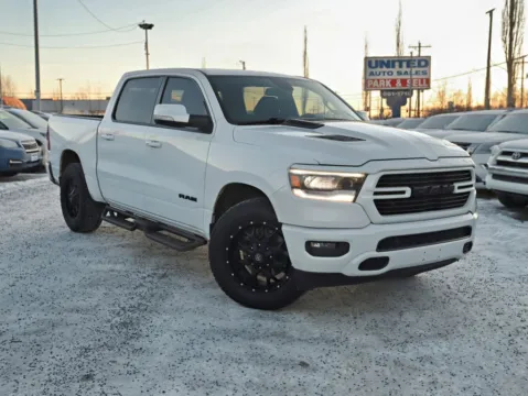 White 2019 Ram 1500 Crew Cab Rebel Pickup 4D 5 1/2 ft for sale in Anchorage, AK